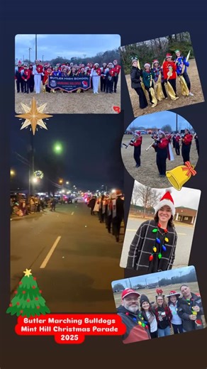 The Bands of David W. Butler High School on Instagram: "Butler Marching Bulldogs Mint Hill Christmas Parade 2025"