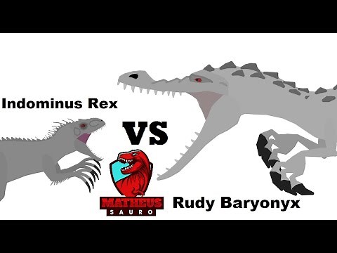 Pivot Rudy (Ice Age 3) vs Indominus Rex (Jurassic World) Epic Battle Animation
