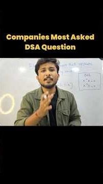 Companies Most Asked DSA Question🔥|| Telugu