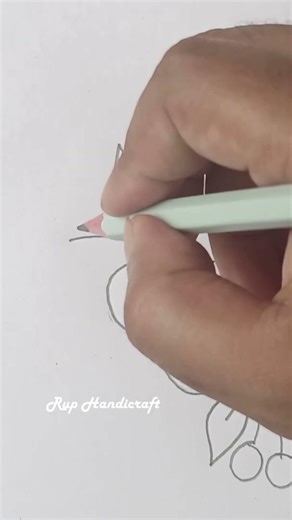 DRAWING 🩷✍️ Beautiful Flower Design Drawing Tutorial #shortvideo #reels #howto