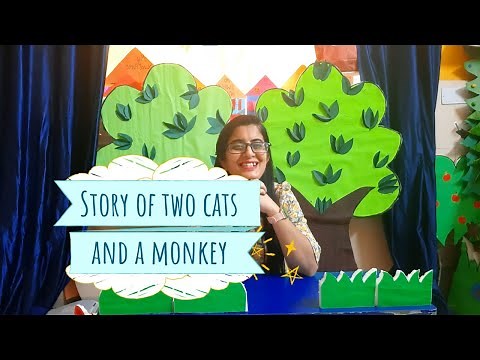 Story of Two Cats and The Monkey | Props and Teaching learning material