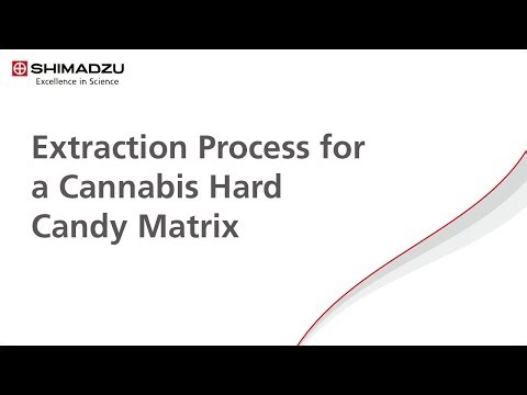 Extraction Process for a Cannabis Hard Candy Matrix