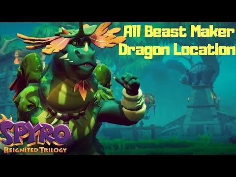 Beast Makers All Dragon Locations and Dialogue | Dragon's Guide | Spyro Reignited Trilogy