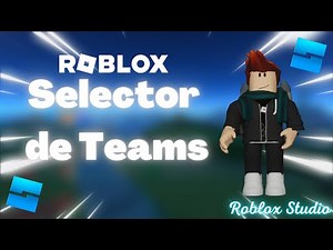 👮Como hacer un selector de equipos - Roblox studio