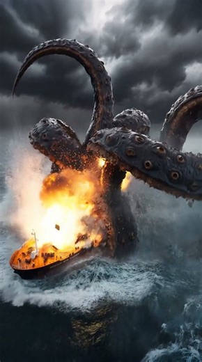 Terrifying Kraken Attacks Massive LPG Tanker in Violent Storm! 🌊