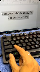 1.8K views · 2.3K reactions | Computer ️ Shortcut Key for Upper case Sentences#reel #reels #uppercase #change #tricks #shortcut #viral #new #viralpost❤️ #viralreels #viralreel #trending #trend #trendingreels #trendingnow #trendingvideos #facebook #followers #instagram #instamood #instagood #instadaily #insta #foryou #foryoupage #followers @highlight | Fast Typing Learning | Facebook