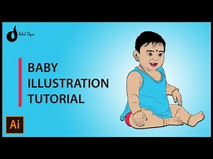 Baby Illustration Tutorial | Step-by-step Tutorial in Adobe Illustrator | Artist Dipin