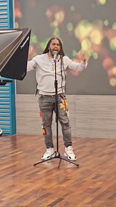 Omaall Wright, also known as Majah Bless, published poet, teacher, and co-founder of the Area Youth Foundation, gave us a powerful performance of his piece called 'Journey (Walk In My Shoes).' | Smile Jamaica - TVJ