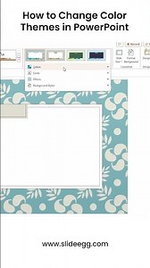 How to Change Color Themes in PowerPoint #slideegg