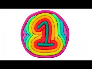 DIY How to Make Play-Doh Number One | Learn Colors for Kids | Creative Plasticine Video