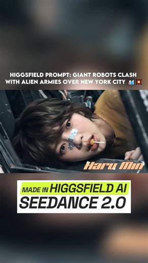 Giant Robots vs. Alien Army: The Future of AI Cinema is HERE!#higgsfieldai #higgsfield #seedance2