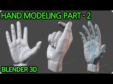 Hand Sculpting Retopology With Blender 3D PART - 2 -Retopology