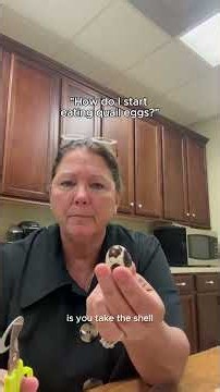"How do I start eating quail eggs?" 🤔