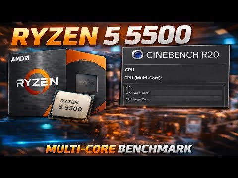 Ryzen 5 5500 3.6GHz Cinebench R20 Test