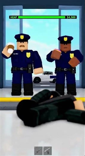 Roblox Bank Robbery FAIL — He Shot… a DONUT! 😂🍩 #Roblox #Brookhaven #FunnyShorts #Oof