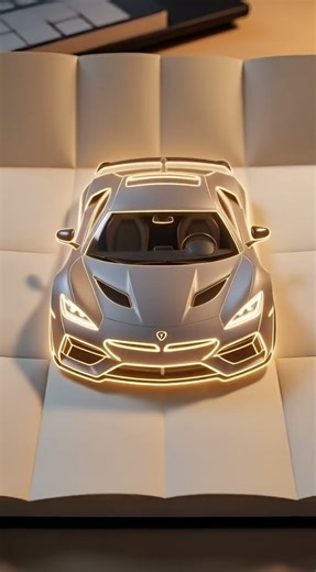 This Car Jumped Out of Paper