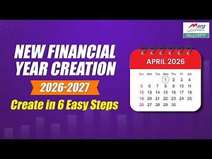 New Financial Year 2026-27 Creation in Marg ERP | Step-by-Step Process