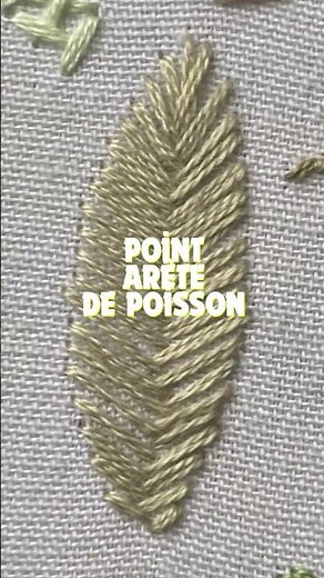 14 points pour broder des feuilles
