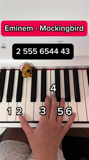 Eminem Mockingbird Piano Tutorial for Beginners