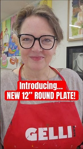 NEW! ​⁠‪@JuliaWoning‬ shares our 12" Round Gelli Arts® Printing Plate!!! 🎨 #gelliarts #artshorts