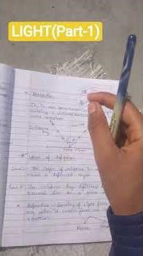 Light {Part-1} (class-8th)Physics.