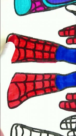 Spidey and his amazing friends Coloring book #coloringvideos #speedcoloring #marvel #colorgoart #art