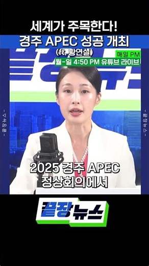 세계가 주목한다! 경주 APEC 성공 개최 (ft. 황연실) #뉴스토마토#끝장뉴스#shorts