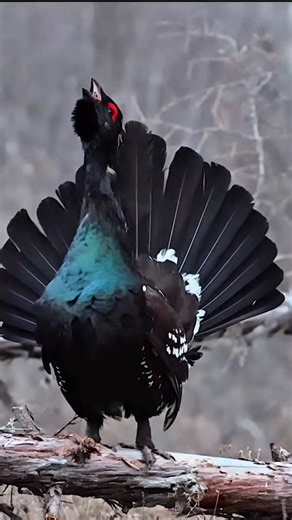 wild | safari | saga | Black-billed Capercaillie (Tetrao urogalloides) for your thoughts? A true forest giant putting on a show! What an incredible sight.... | Instagram