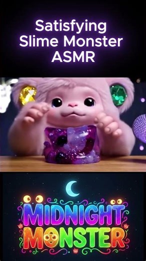 Viral Monster Slime ASMR Short – So Soft, So Satisfying #CuteMonster #slime