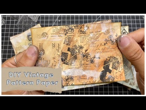 How to Make Vintage Patterned Paper at Home