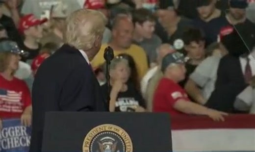 VIDEO: Woman faints during President Donald Trump’s Kentucky speech