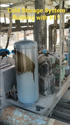 Cold Storage System flushing kaise kre. R11 gas se flush kaise kre