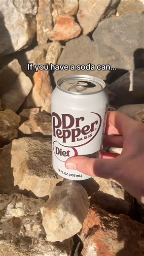 Improvised signal mirror for emergencies. #survival #emergency preparedness #camping