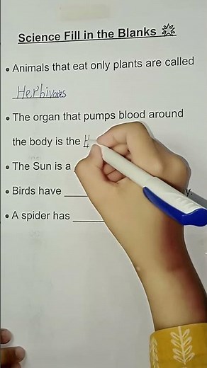 Science Fill in the Blanks | Easy Science Quiz for Kids 🧠🌍