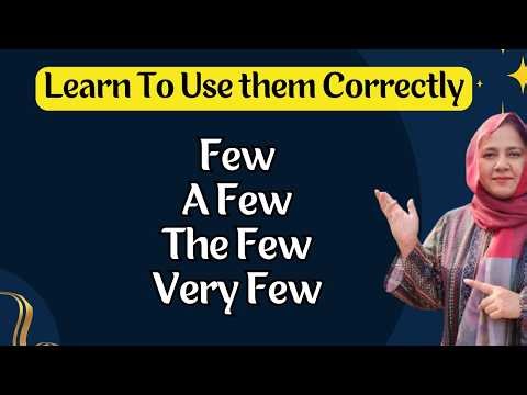 Few, A Few, The Few & Very Few – Difference Made Easy! | English Grammar Lesson