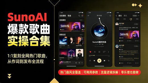 假如你从3月开始学Suno AI，只需要学会这些就够了~（附进阶教程、爆款风格提示词等~）