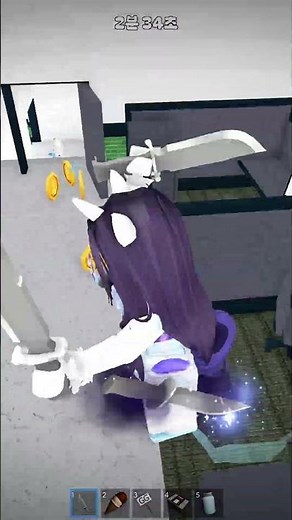 MM2 MURDERER ROUND AS RARITY 💜*KEYBOARD ASMR* #mm2 #roblox #fyp #alpha #onlyvis