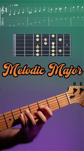 🔥 Unlock Melodic Major Scale on Guitar | Modern Fusion Sound 🎸