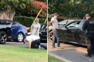 Video shows cops allowing 'drunk driver' to STUMBLE away after hitting 3 cars