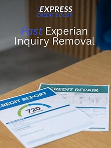 Express Credit Boost -- Rapid Hard Inquiry Removal for Experian and we add in dispute filings for Equifax and Transunion included as well. | Express Credit Boost