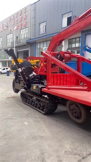 Tracked Loader Operation in Industrial Setting