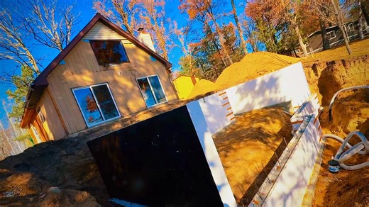 This foundation is stronger than a bunker! Complete remodel and new structure. This vintage cabin will be modern and brand new when finished. It makes us happy to make people happy! | Crosslake Builders