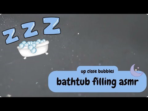 bathtub filling sound with bubbles - up close, inside tub - sleep sounds