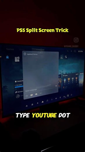 Split-screen tips on your playstation..! #ps5tips #tricks #splitscreen #youtubeonps5
