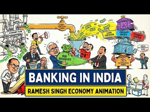 Banking in India: Complete Story |Ramesh Singh INDIAN Economy | Whiteboard Animation