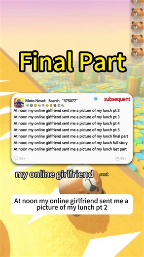 At noon my online girlfriend sent me a picture of my lunch final part #goodnovel #375877 At noon my online girlfriend sent me a picture of my lunch pt 2 At noon my online girlfriend sent me a picture of my lunch pt 3 At noon my online girlfriend sent me a picture of my lunch last part At noon my online girlfriend sent me a picture of my lunch full story At noon my online girlfriend sent me a picture of my lunch pt 4 At noon my online girlfriend sent me a picture of my lunch pt 5 #redditreadings 