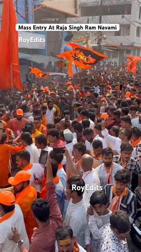 BJP MLA Raja Singh Mass Entry At Ram Navami Shobha Yatra 2026 #shorts #rajasingh #ramnavami2026