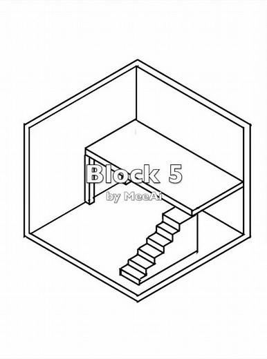How to draw an isometric block 5