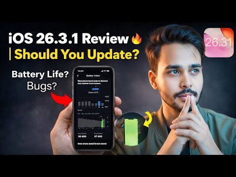 iOS 26.3.1 Review 🔥| Should You Update? Green Screen Issue, Battery Life, Bugs etc. (HINDI)