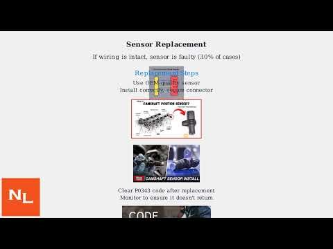 How To Fix P0343 Code – Camshaft Position Sensor “A” Circuit High (Bank 1)